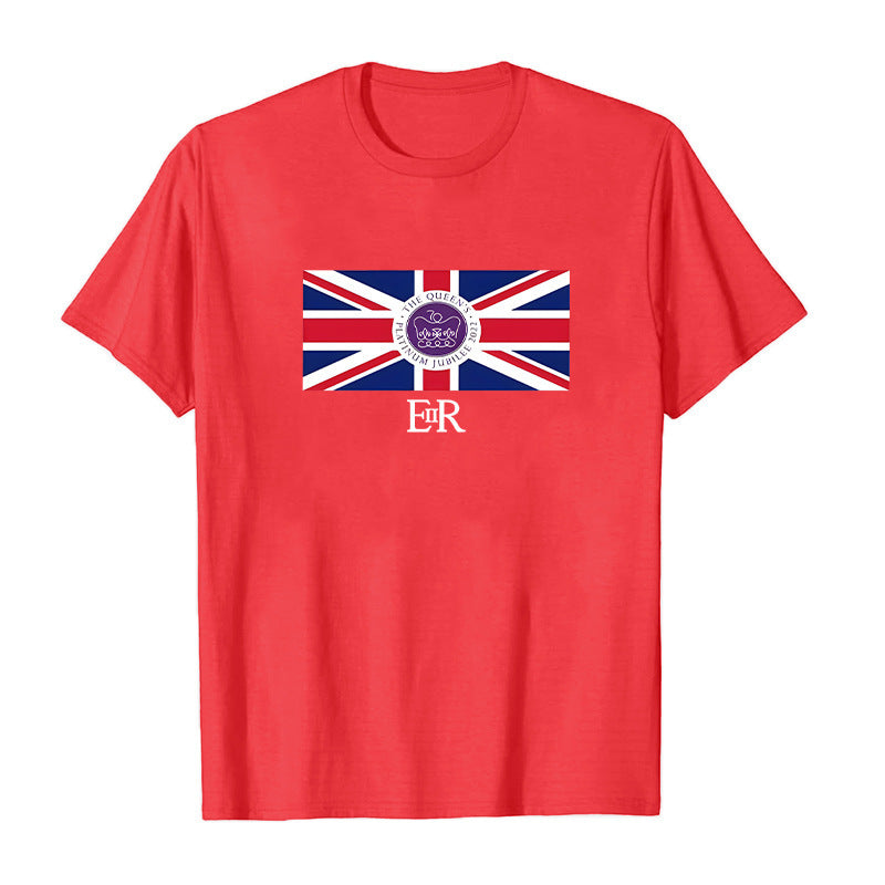 Inspired by Queen's Platinum Jubilee 2022 Elizabeth 70 Years T-shirt Printed Crew Neck