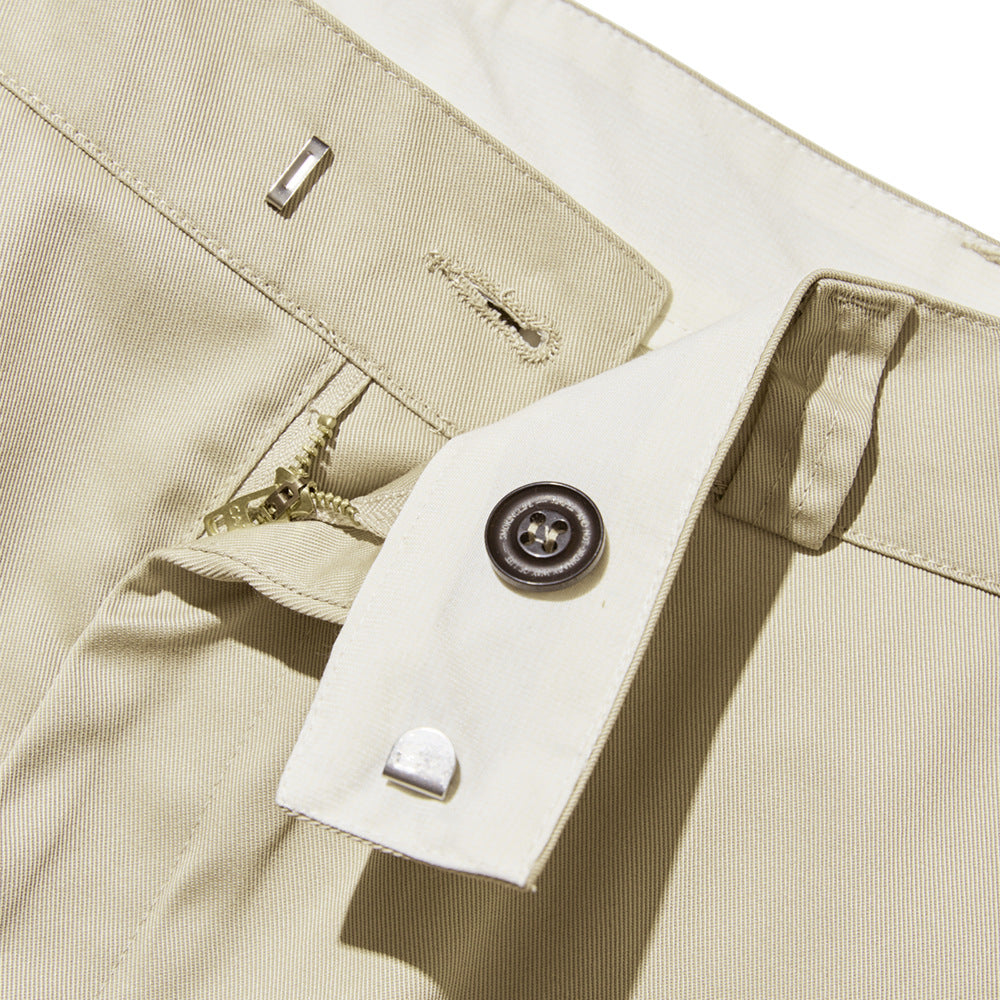 Men Sweatpants Simple Solid Color Straight Cargo Pants Loose Wide Leg Casual Trousers