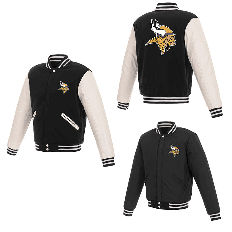 MLB Hoodie Men's Jacket Double-sided Baseball Uniform
