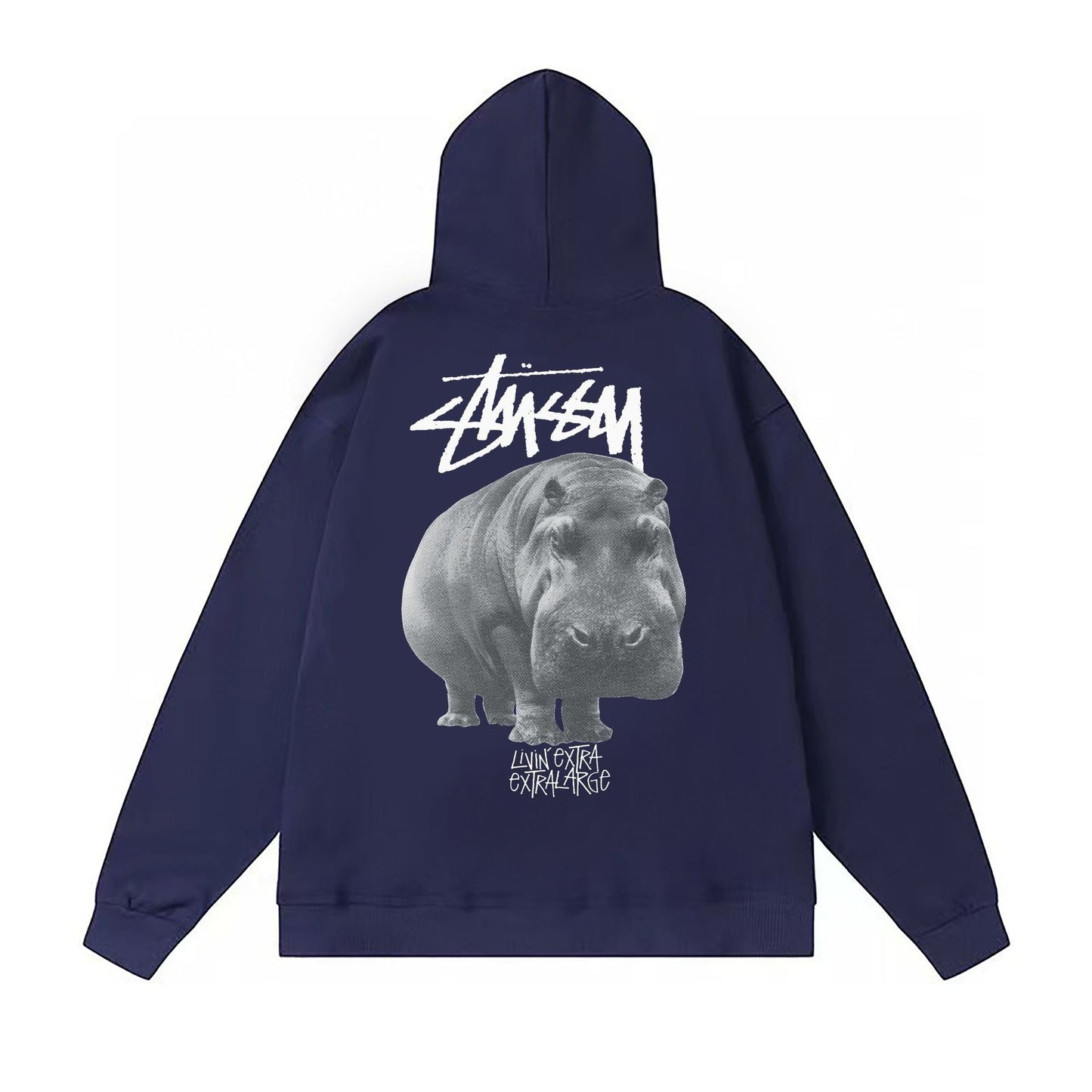 Stussy Hoodie Fall/Winter Fleece Hooded Sweater
