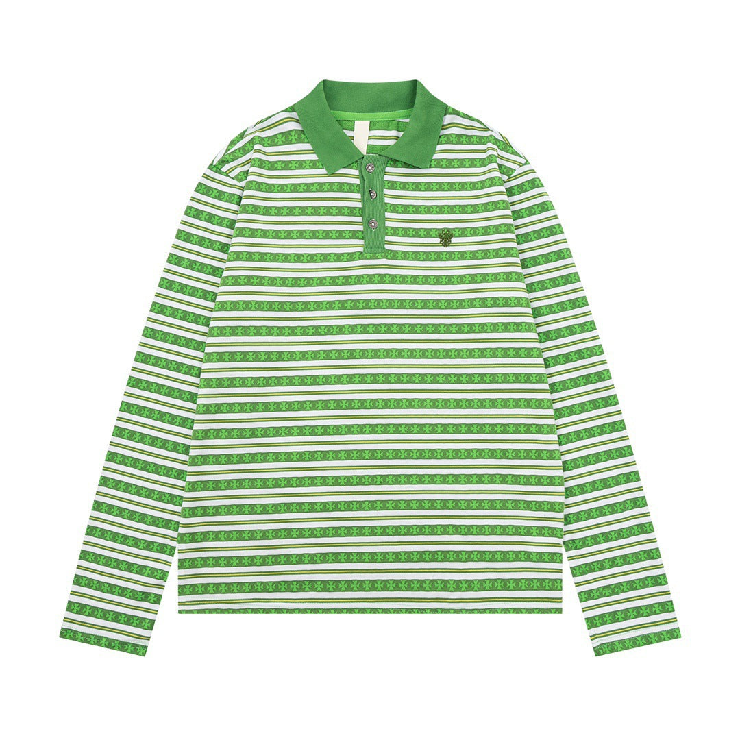 Chh Chrome Heart Long Sleeve Shirt Fashion Loose Long Sleeve Shirt