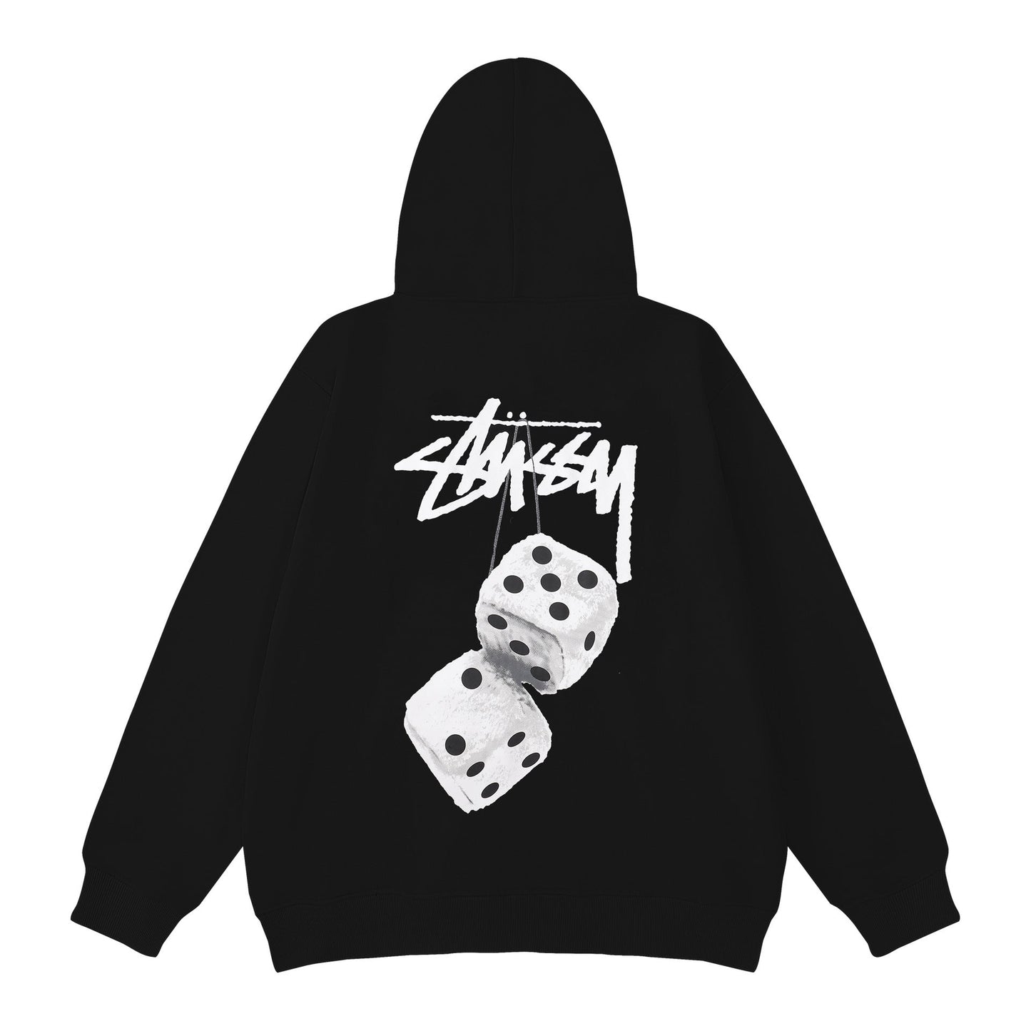Stussy Hoodie Embroidered Fleece Fashion Hooded Sweater