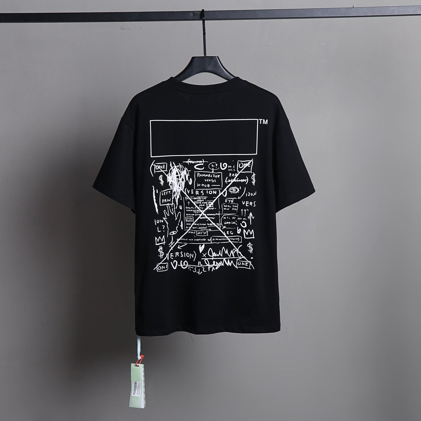 Ow T Shirts Dark Graffiti Letter Printing