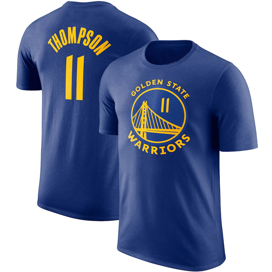 NBA T-Shirts NBAT Shirt Warriors Curry Thomson Green Basketball Jacket Short Sleeve