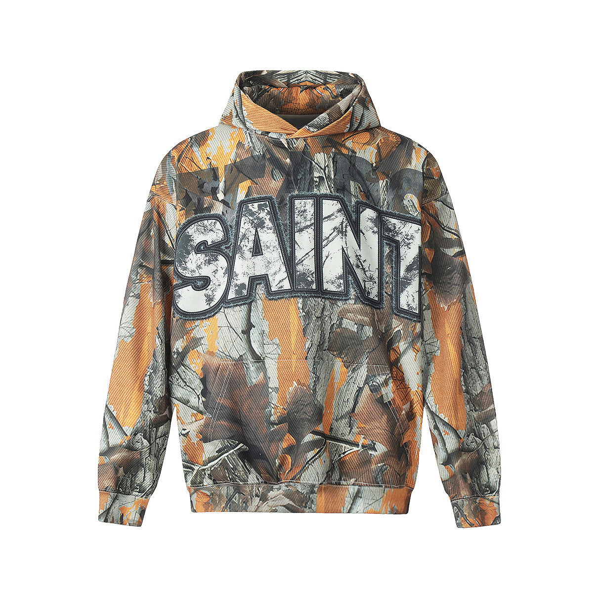 Unisex Hoodies Saint Michael Yellow Camouflage Hoodie