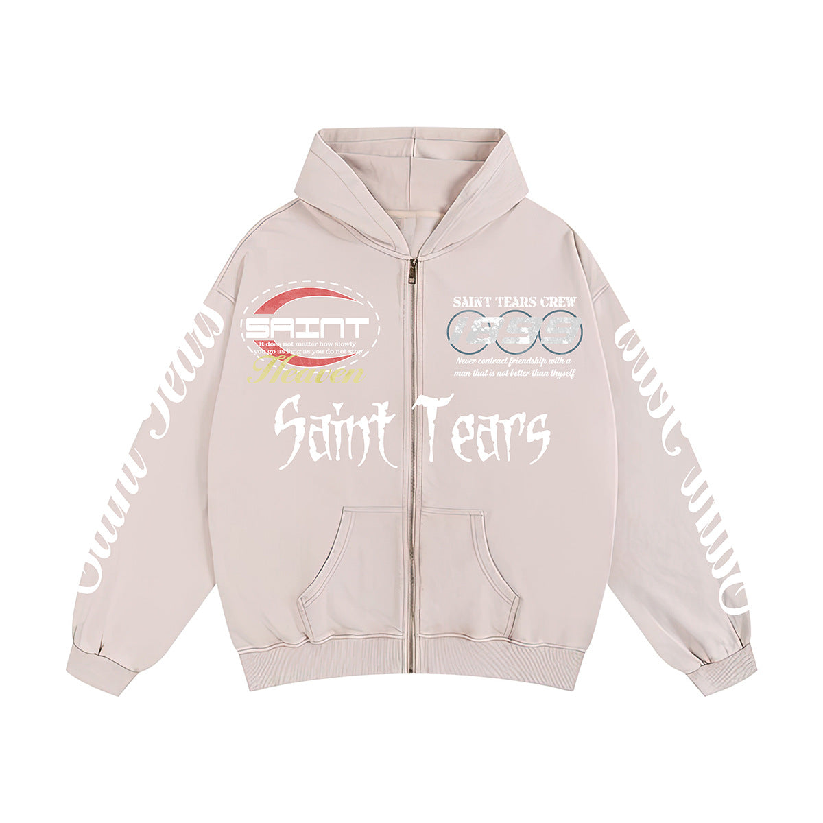 Unisex Hoodies Saint Michael Trendy Old Loose Hoodie