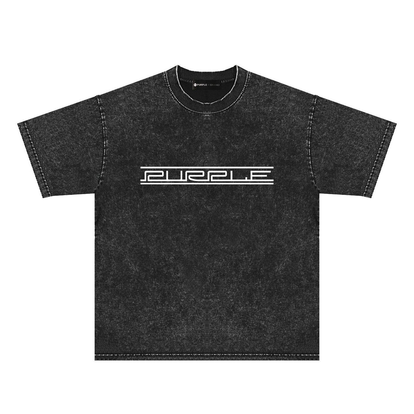 Purple Brand Distressed T Shirts Short Sleeve