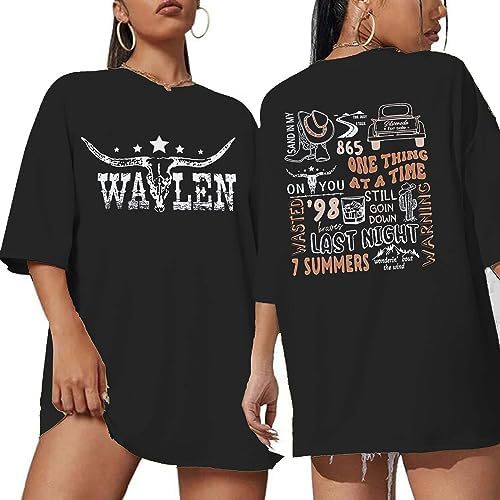 Cow Skull Shirts for Women Western Graphic T Shirts Oversize