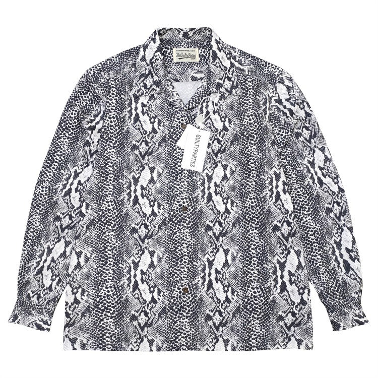 GUILTYPARTIES TIGER Shirts 21AW Classic Snake Print Long Sleeve Shirt