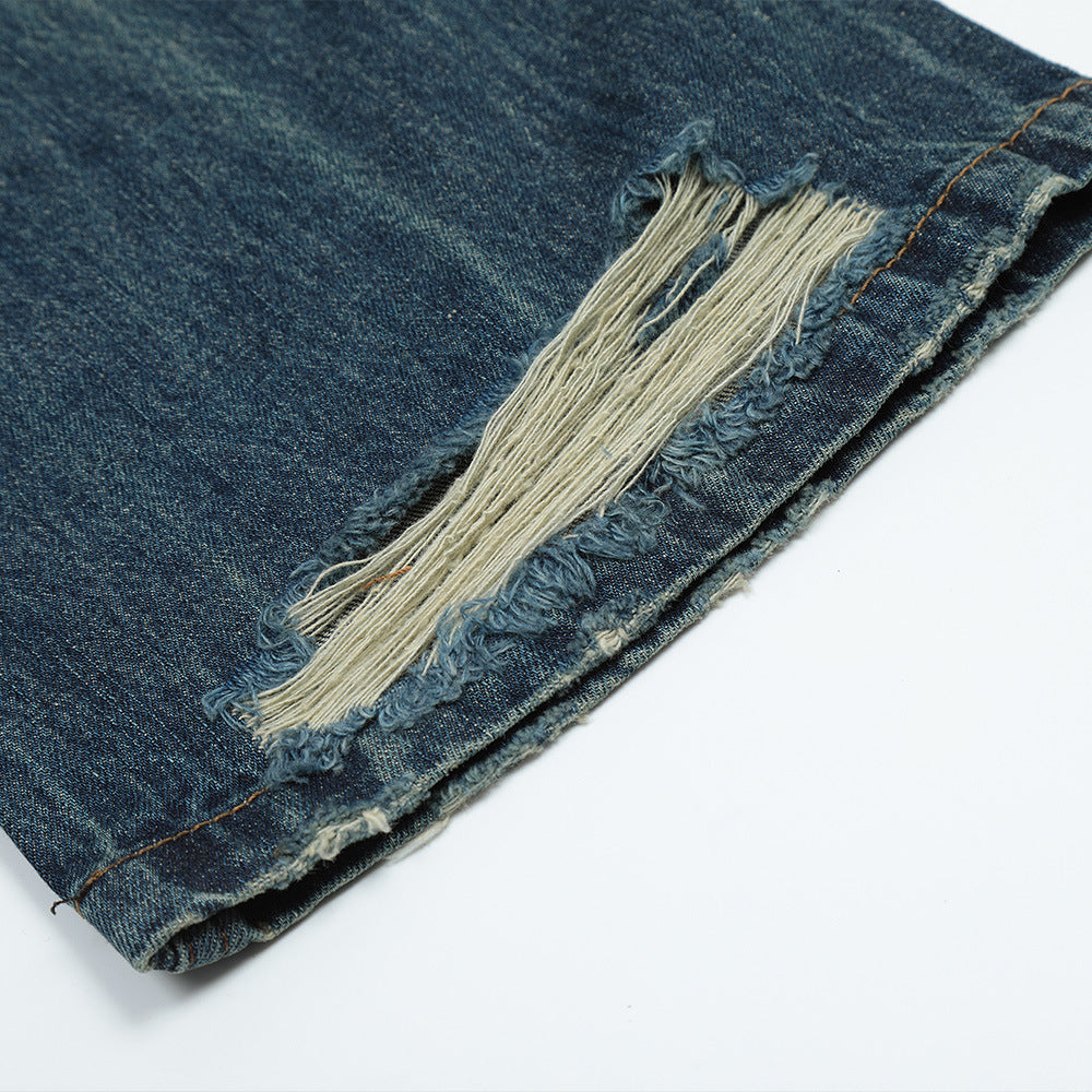 Men Jeans Make Old Ripped Loose