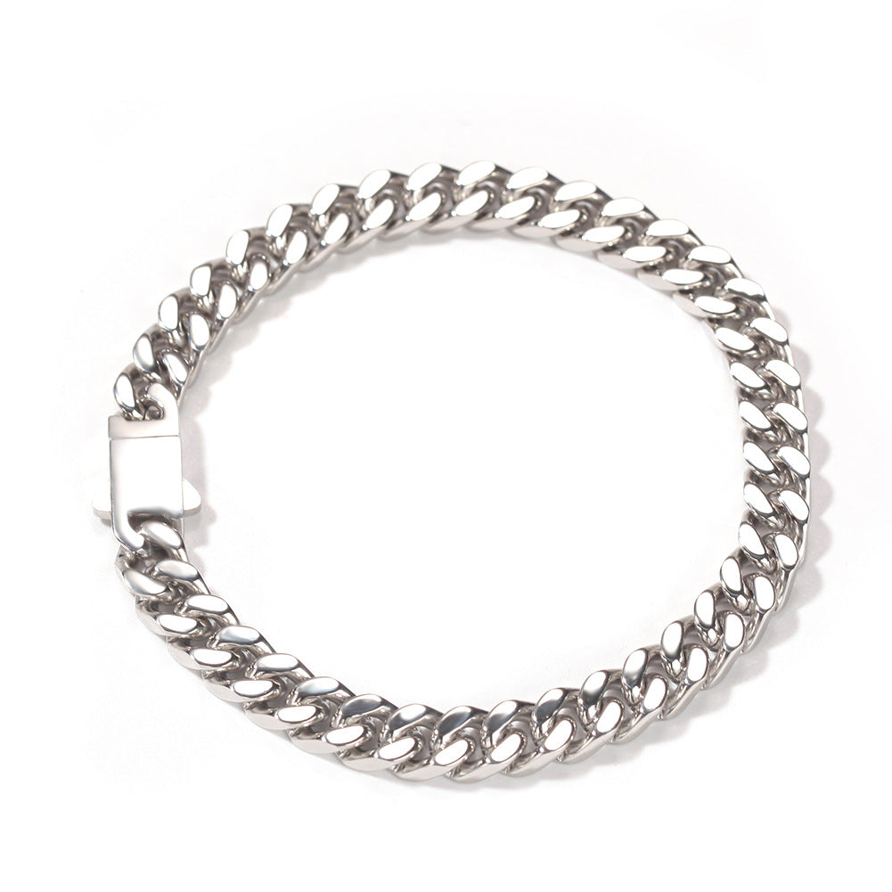 Bracelet ins Hip Hop Cuban Chain Stainless Steel Bracelet St. Valentine's