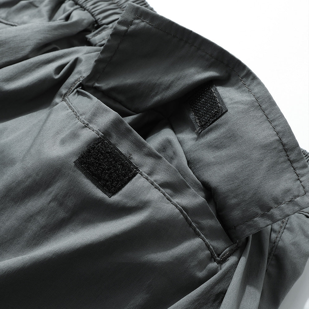 Men Shorts Multi-Pocket Casual Summer Breathable and Loose Workwear