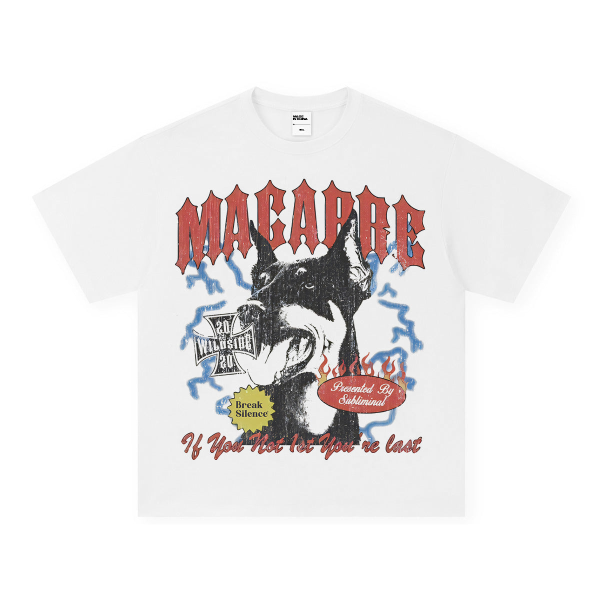 Vintage T-shirts Vintage hand-painted printed short-sleeved t-shirt washed