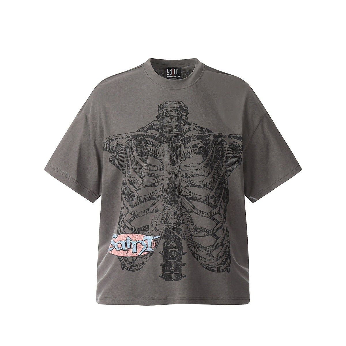 Unisex T-Shirts Saint Michael Bone Pattern Casual T-Shirts