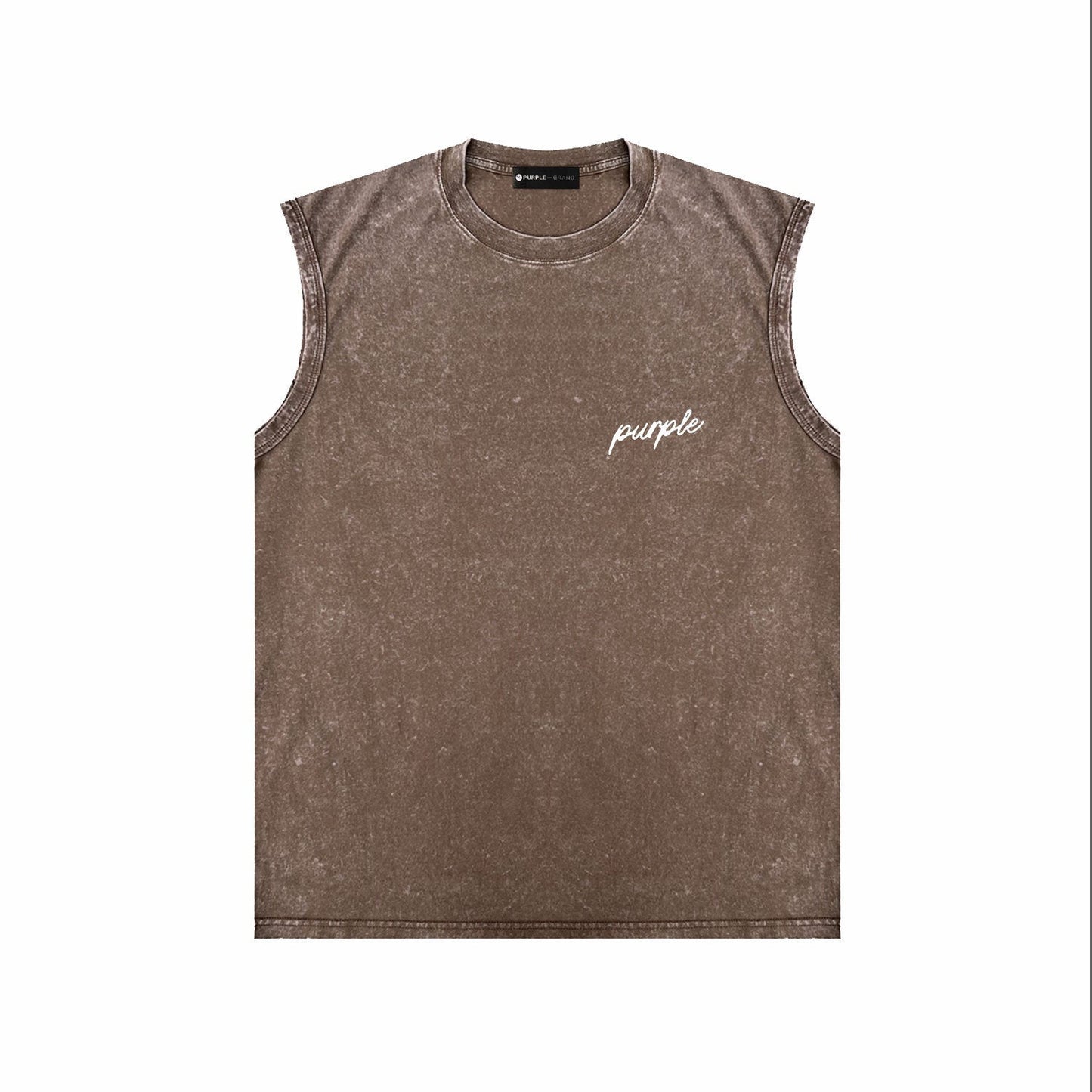 Purple Brand Distressed Tank T Shirts Distressed Sleeveless T-shirt Vest