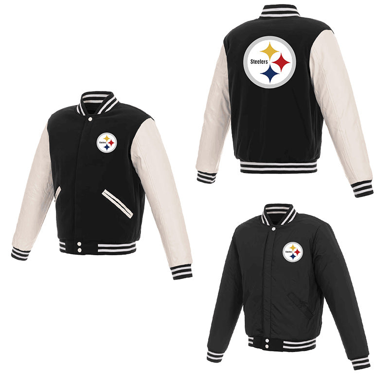 MLB Hoodie Men's Jacket Double-sided Baseball Uniform