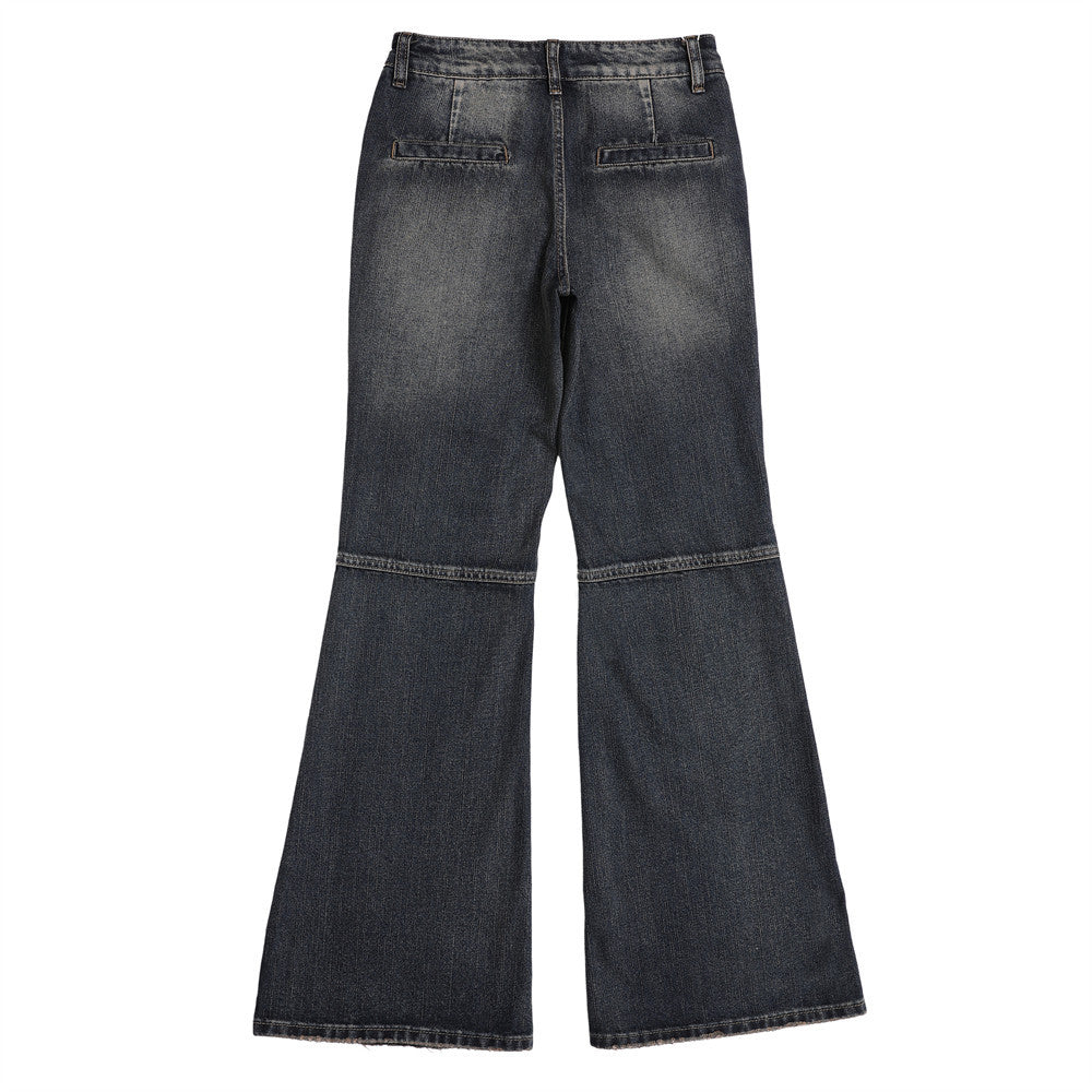 Women Pants Ripped Jeans Women Slim-Fitting Straight Pants Trousers