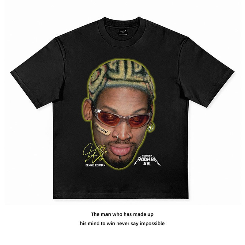 Star T-shirt James 3-ball Curry Booker Morant Oubre American