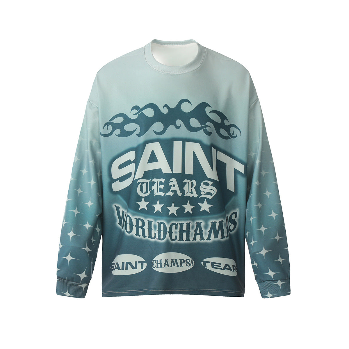 Mens Long Sleeve Shirt Saint Michael Loose Long Sleeve Shirt
