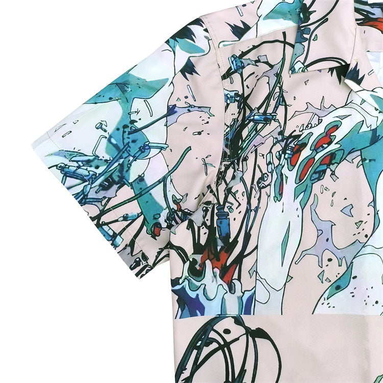 GUILTYPARTIES TIGER Shirts Ghost in the Shell joint print, short-sleeved shirt