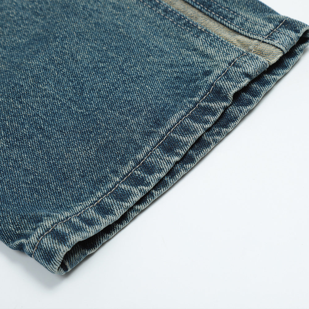 Men Jeans Vintage Washed Trendy Loose