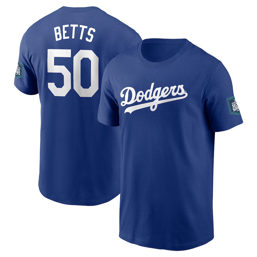 MLB T-Shirts MLB Dodge Priest T-Shirt Otani Shohei Ball Jacket Short Sleeve T-Shirt