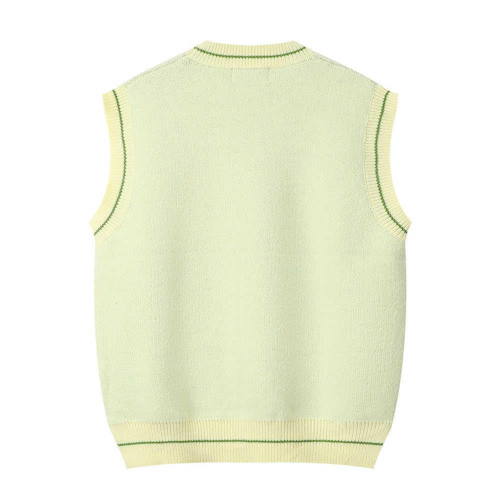 Men Sweater Cartoon Frog Jacquard Sweater