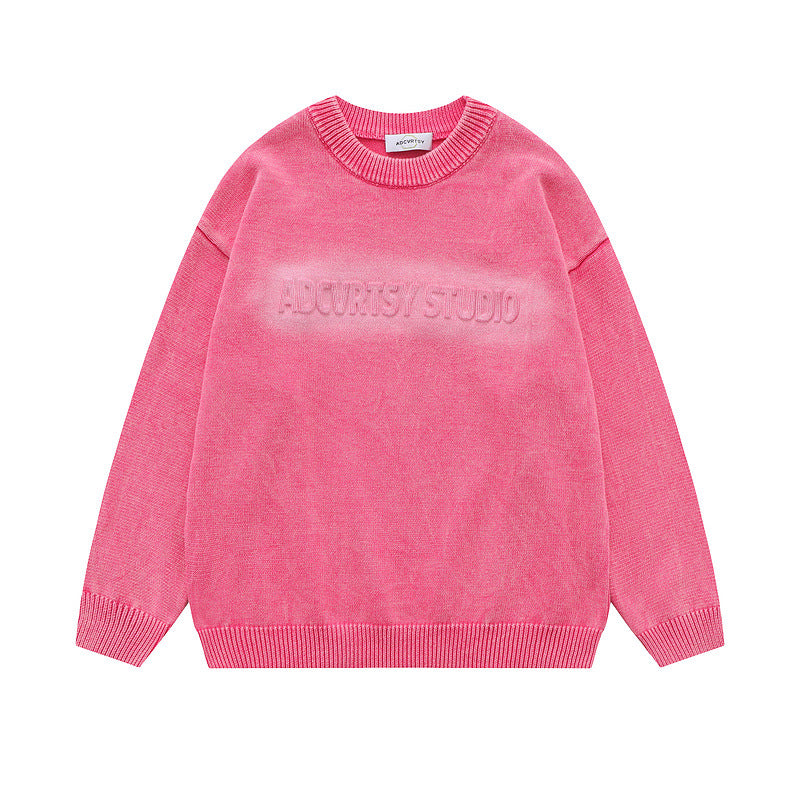 Women Sweater Retro Graffiti Loose Leisure All-Matching