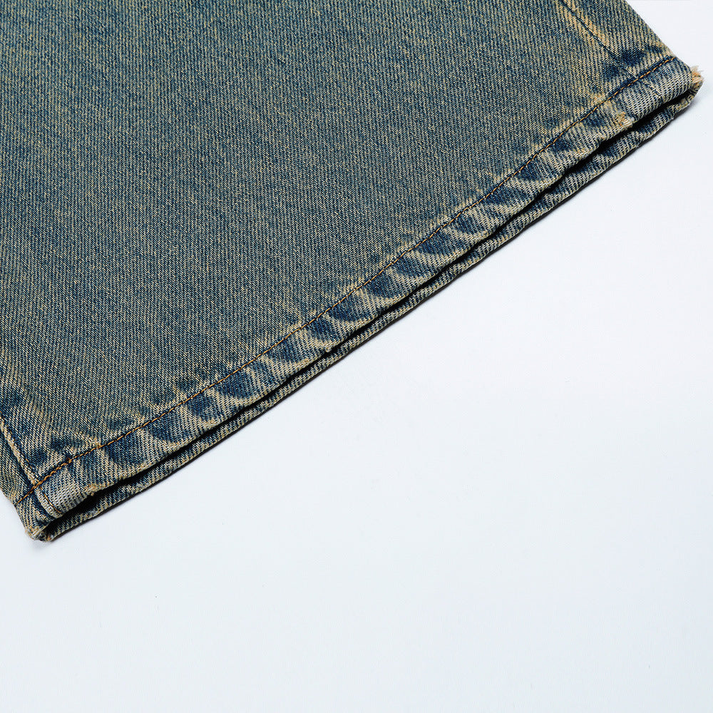 Men Jeans Loose Retro Leisure