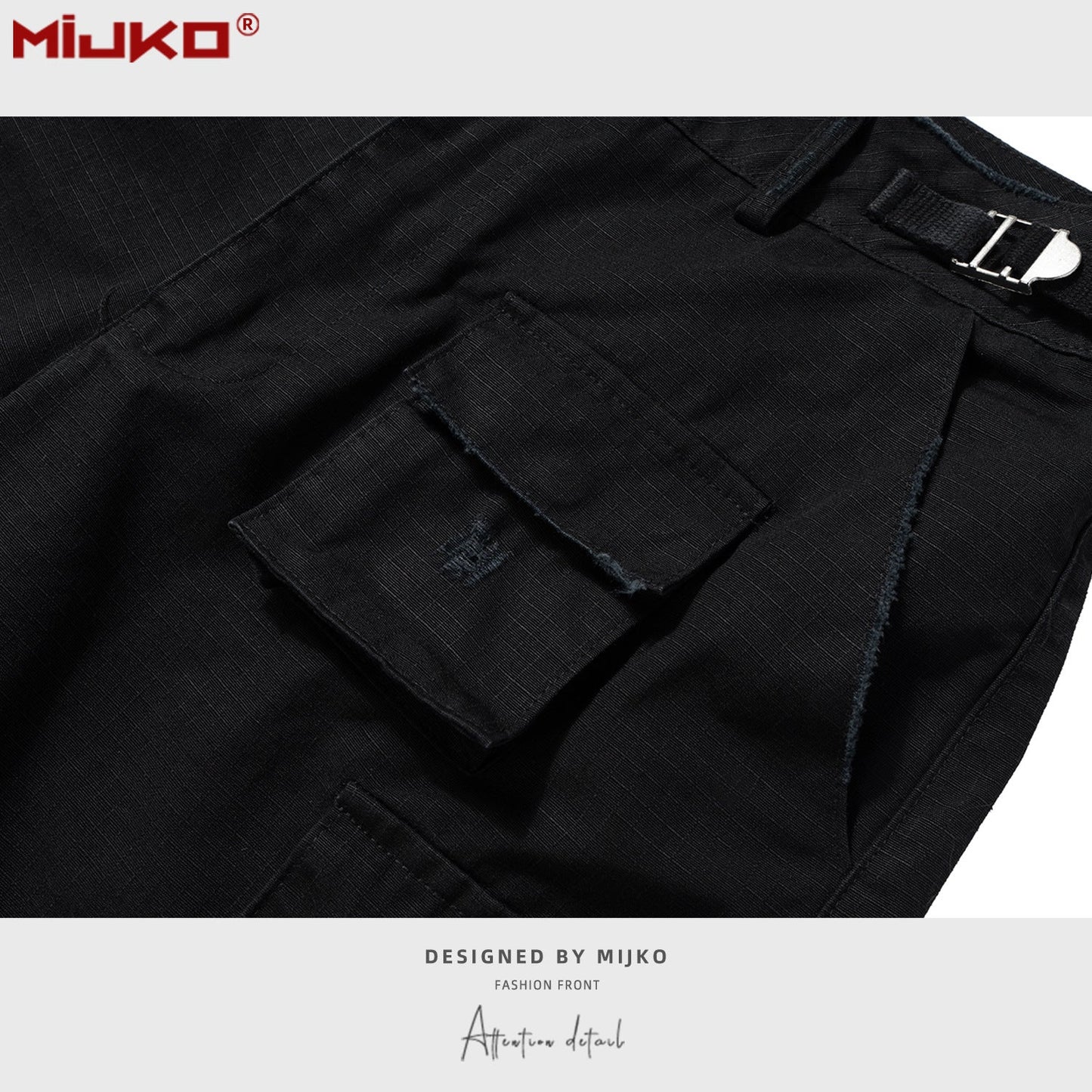 MIJKO Mens Shorts Casual Shorts Frayed Shorts