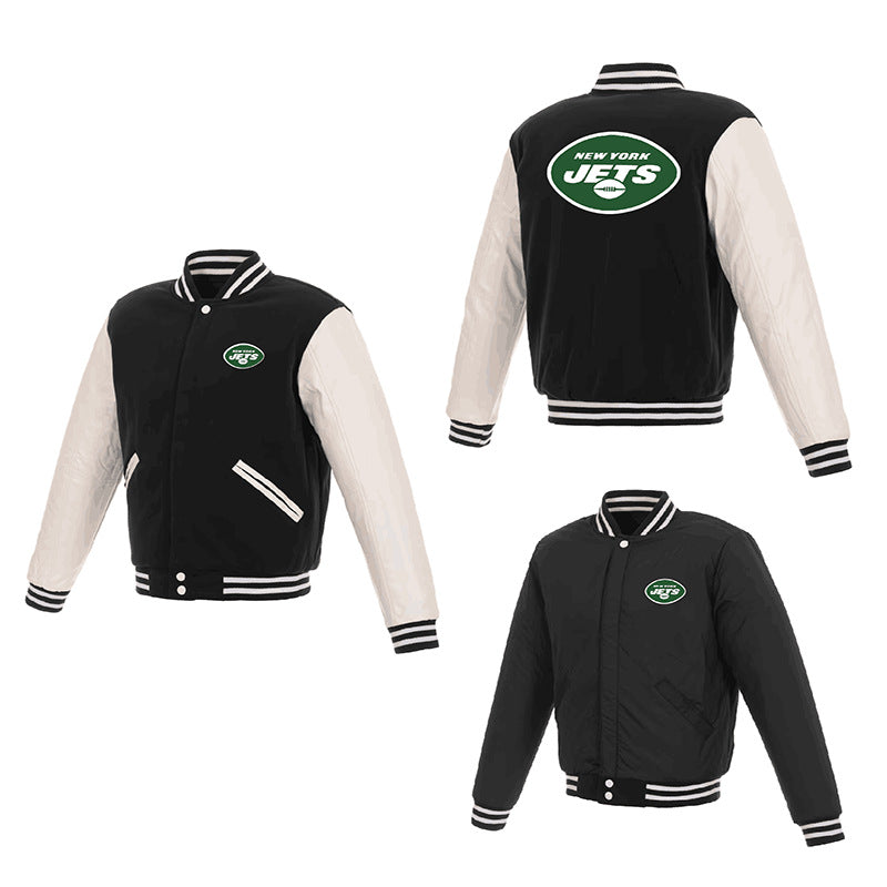 MLB Hoodie Men's Jacket Double-sided Baseball Uniform