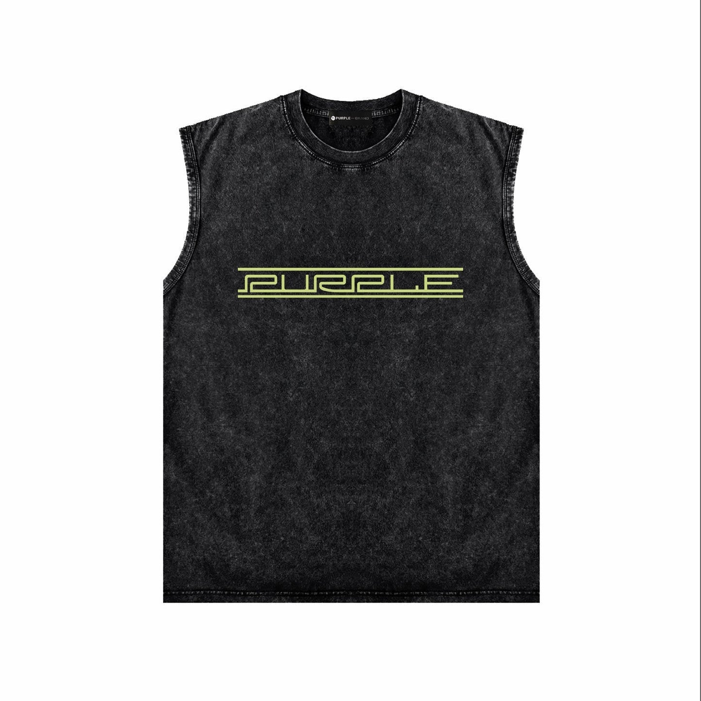 Purple Brand Distressed Tank T Shirts Distressed Sleeveless T-shirt Vest