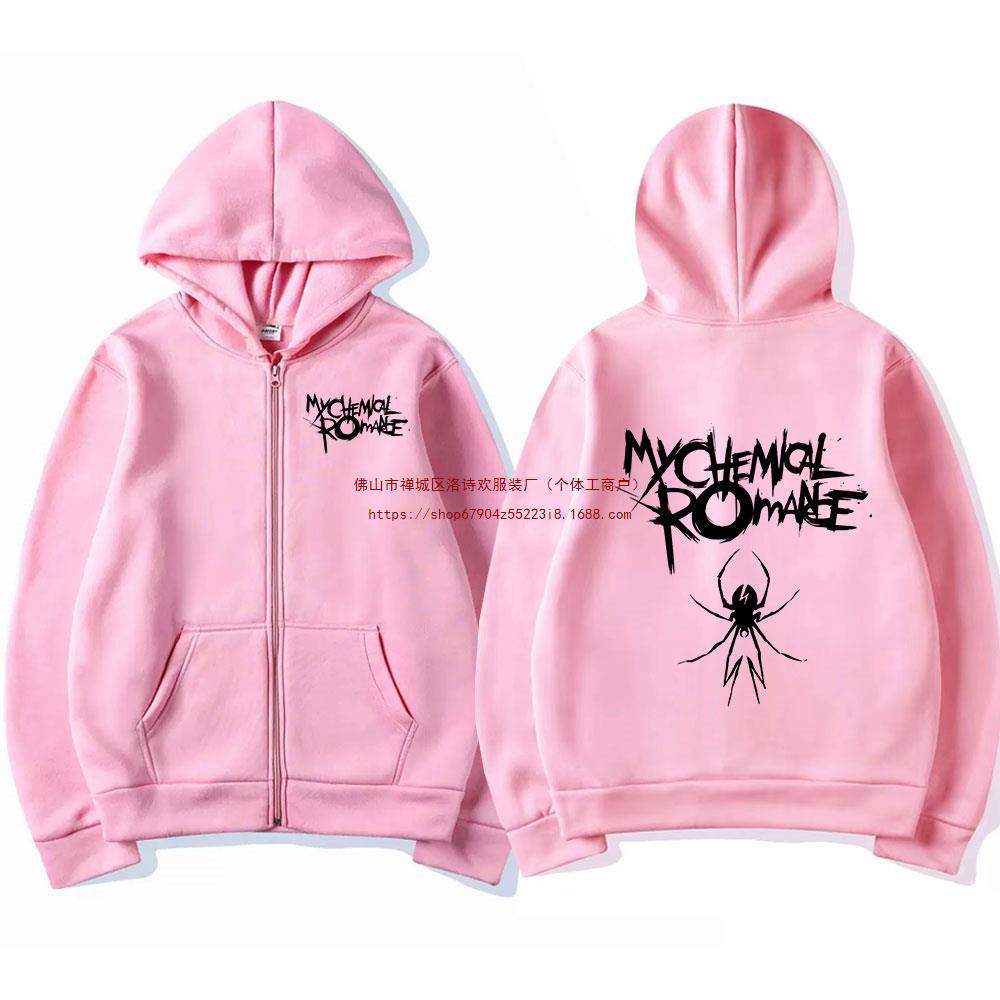 Rock Band My Chemical Romance Mcr Dead Zipper Hoodie