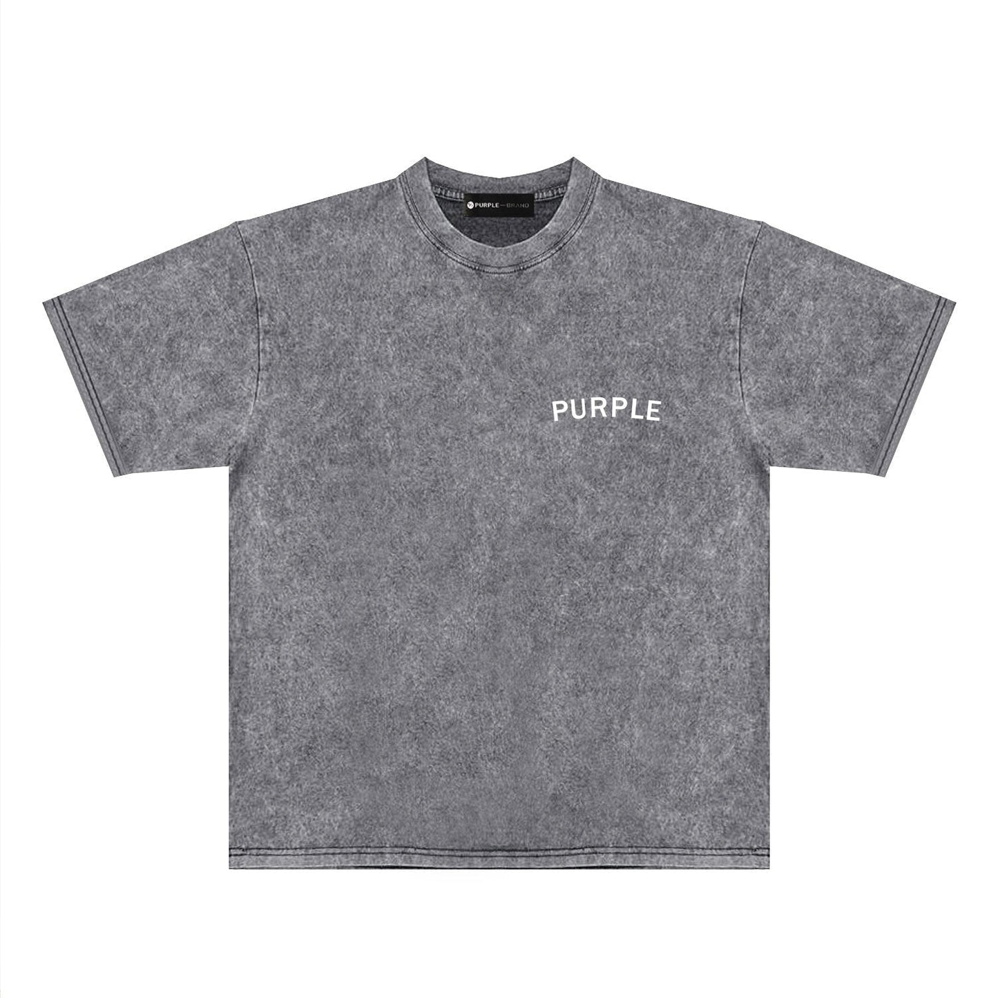 Purple Brand Distressed T Shirts Short Sleeve