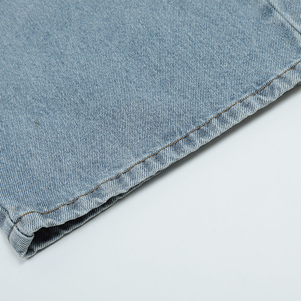 Men Jeans Patch Loose