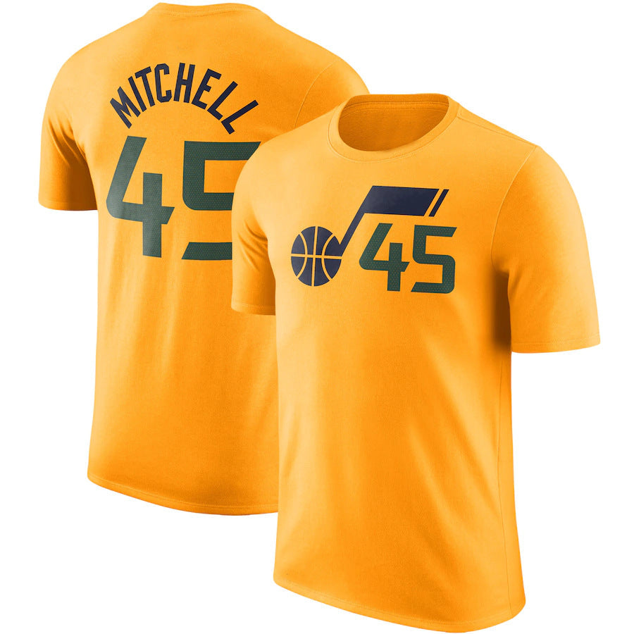NBA T-Shirts NBA Jersey T-Shirt Jazz Basketball Jacket Short Sleeve Loose