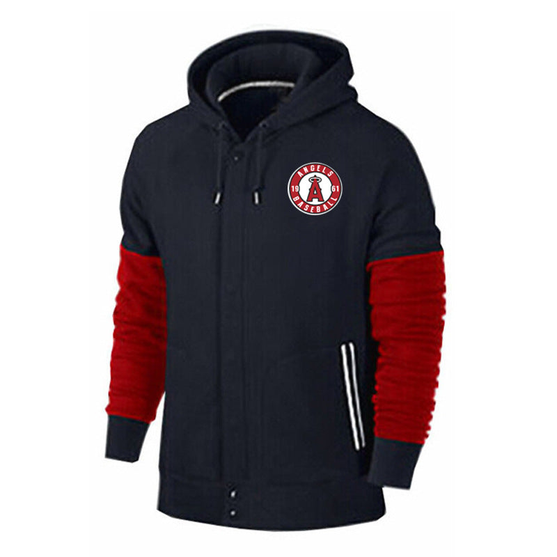 MLB Hoodie baseball jersey hoodie MLB hooded sweater men's cardigan top (Part 2)