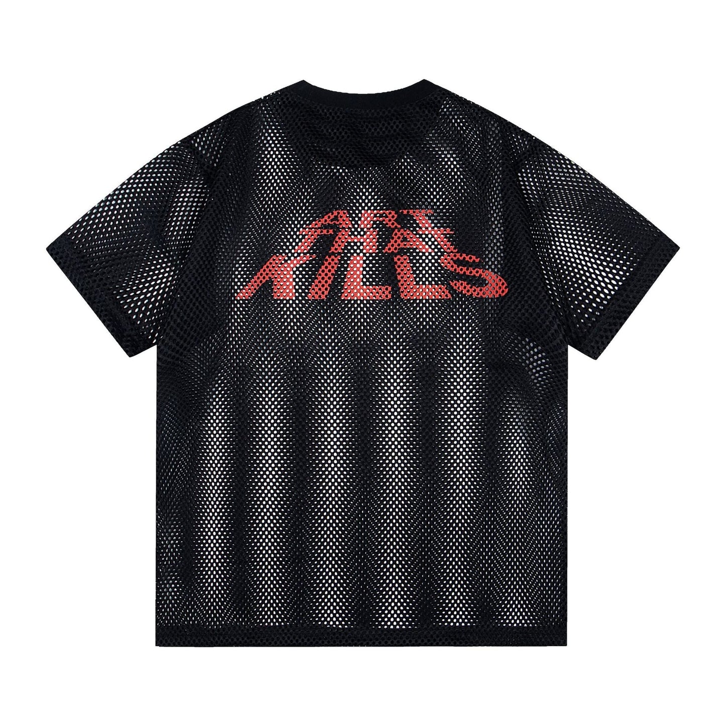 Gallery Dept T-Shirt Alphabet Print Hollow Mesh Short Sleeve T-Shirt