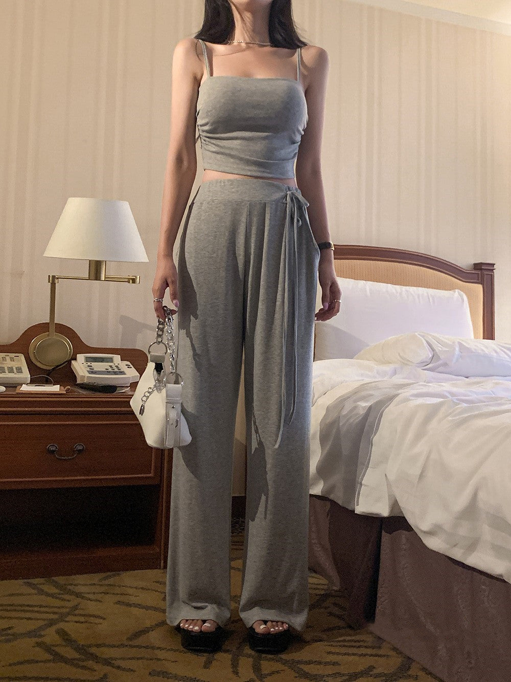 Women Vest Suspenders Suspenders Trousers Two-Piece Fashion Sexy