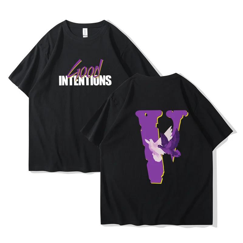 Summer Retro Cotton Vlone Brand Printed Quality Women