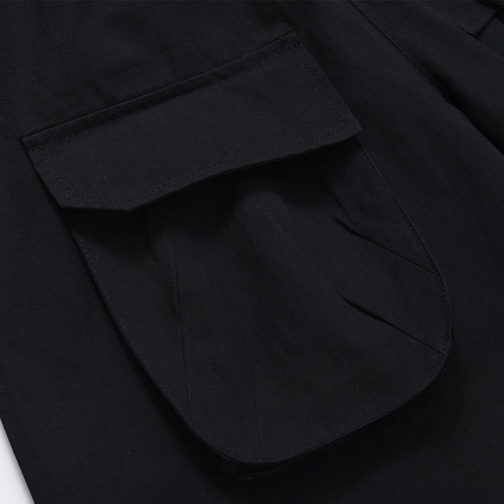 Men Shorts Multi-Pocket Workwear Loose Casual Summer Breathable