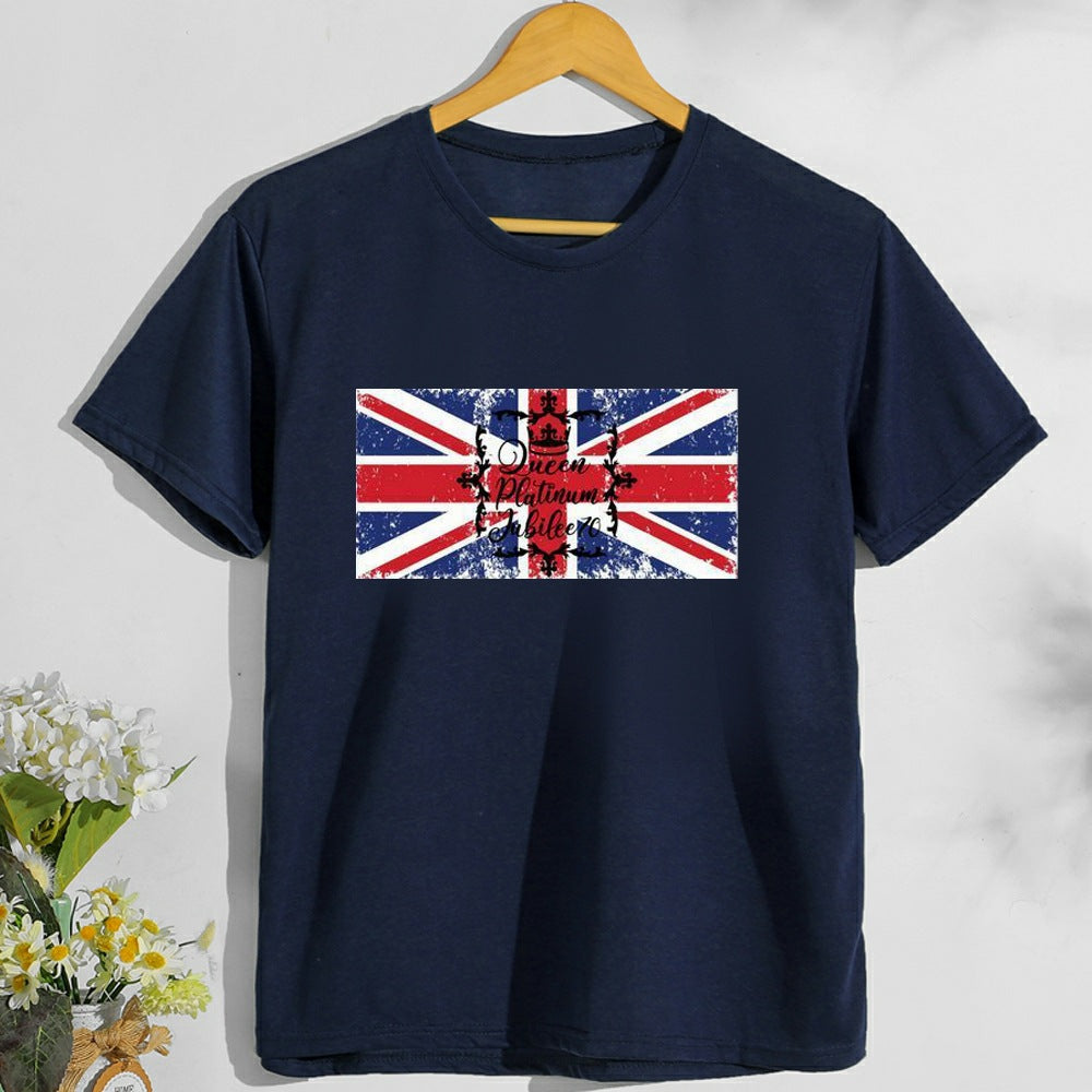 Inspired by Queen's Platinum Jubilee 2022 Elizabeth 70 Years T-shirt T-shirt plus Size Loose