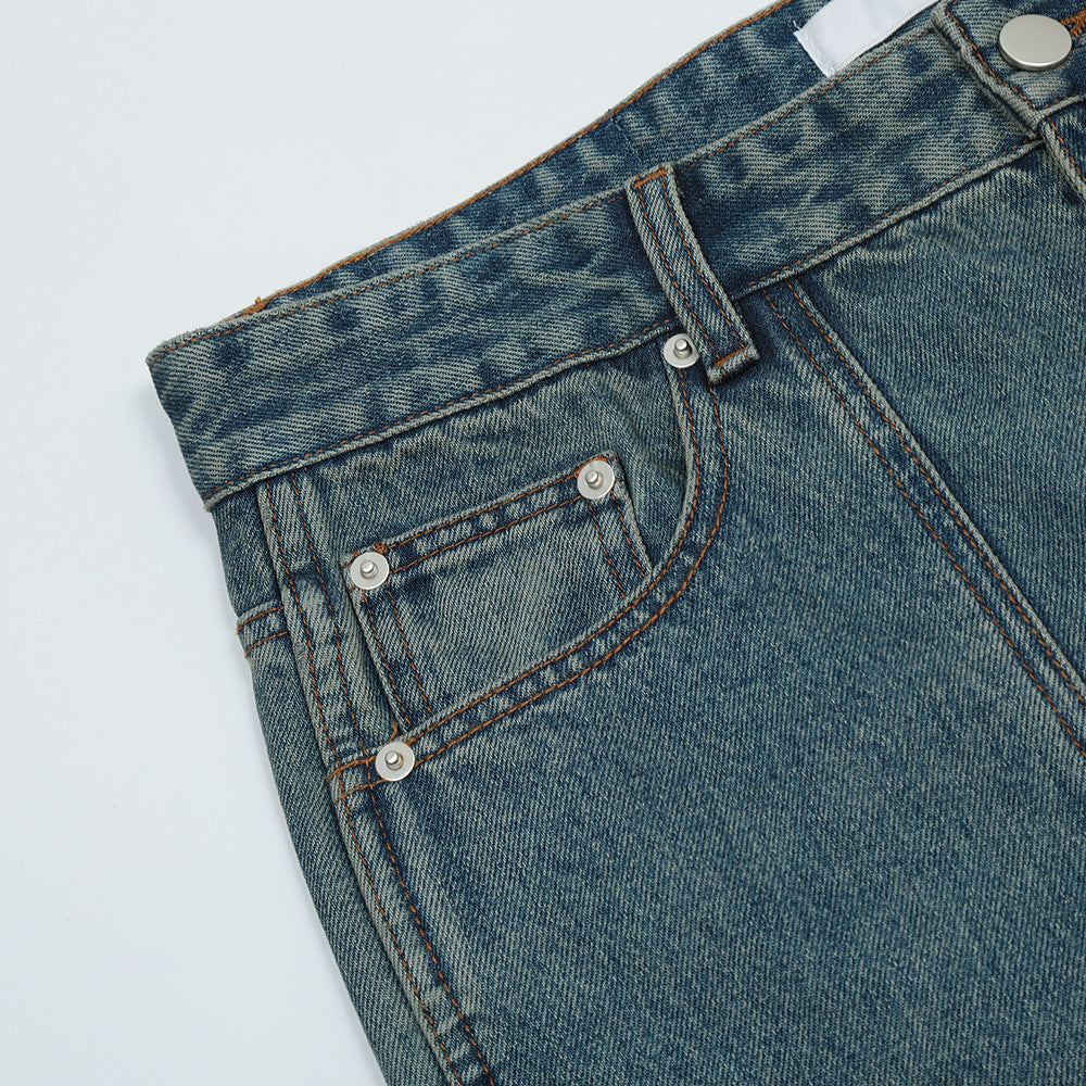 Men Jeans Loose Casual Trousers