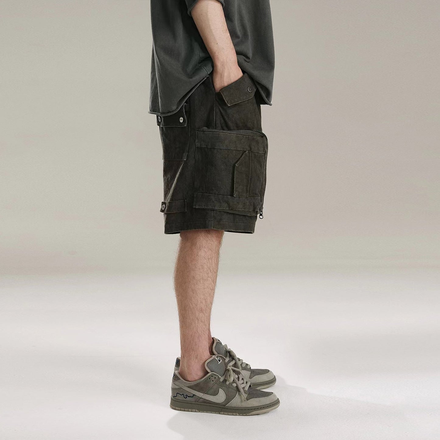 MIJKO Men Shorts Make old Casual Unisex Shorts