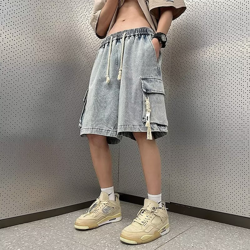 Men Jeans Tooling Denim Shorts Men Summer Casual Shorts