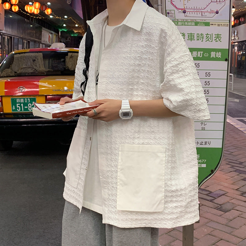 Men Shirts Summer Loose Oversize