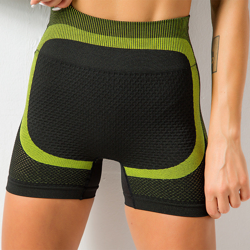 Women Yoga Sports Shorts Quick-Drying Stretch Hip Lift Yoga Pants Women's Tight Sports Running Workout Shorts