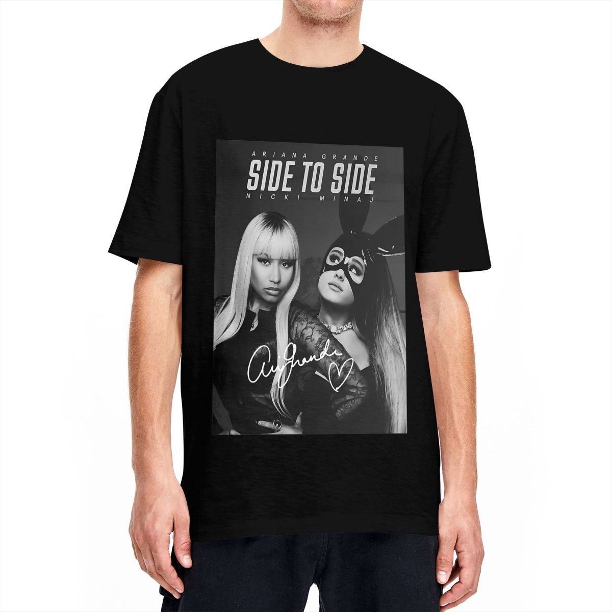 Mens T-Shirt Ariana Grandes Singer T-Shirts Music