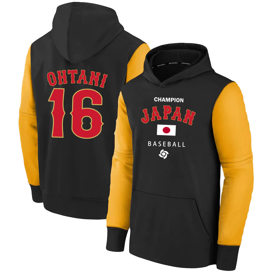 MLB Hoodie WBC Japan Shohei Otani 1 sweater baseball jersey hoodie (Part 3)