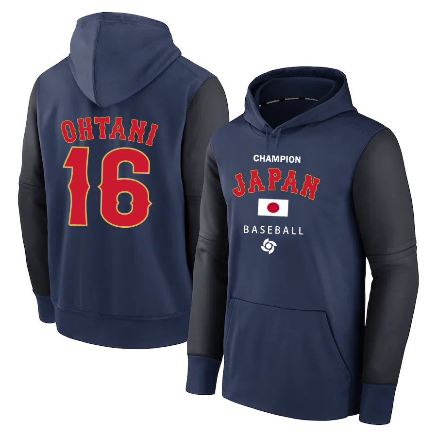 MLB Hoodie WBC Japan Shohei Otani 1 sweater baseball jersey hoodie (Part 3)
